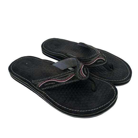 Privo By Clarks Flip Flops Black Size 9 Womens Comfort Shoes Thong Casual BonBon - Picture 1 of 8